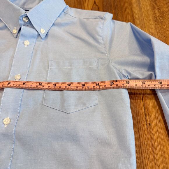 NWT French Toast School Wear Blue Long Sleeve Button Up Shirt Size 8 - Picture 7 of 7